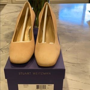 STUART WEITZMAN PUMPS (Bisque Suede)